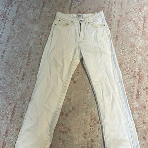 Urban outfitters, high rise, white jeans